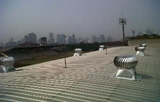 Pemasangan Turboair Turbine Ventilator proyek 30
